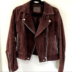 Blank NYC Suede Maroon Jacket